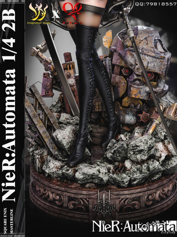 Imagination studio X Red Peach A NieR:Automata 2B Hot Sexy 1/4 Statue